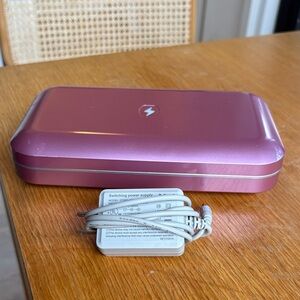 Pink PhoneSoap UV Sanitizer Box with Charger